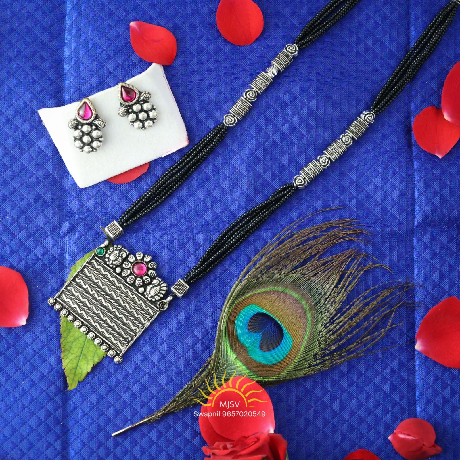 Silver Oxi Adya Mangalsutra