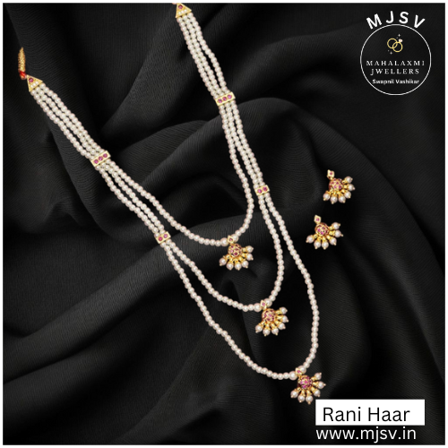 Pearl rani haar gold discount