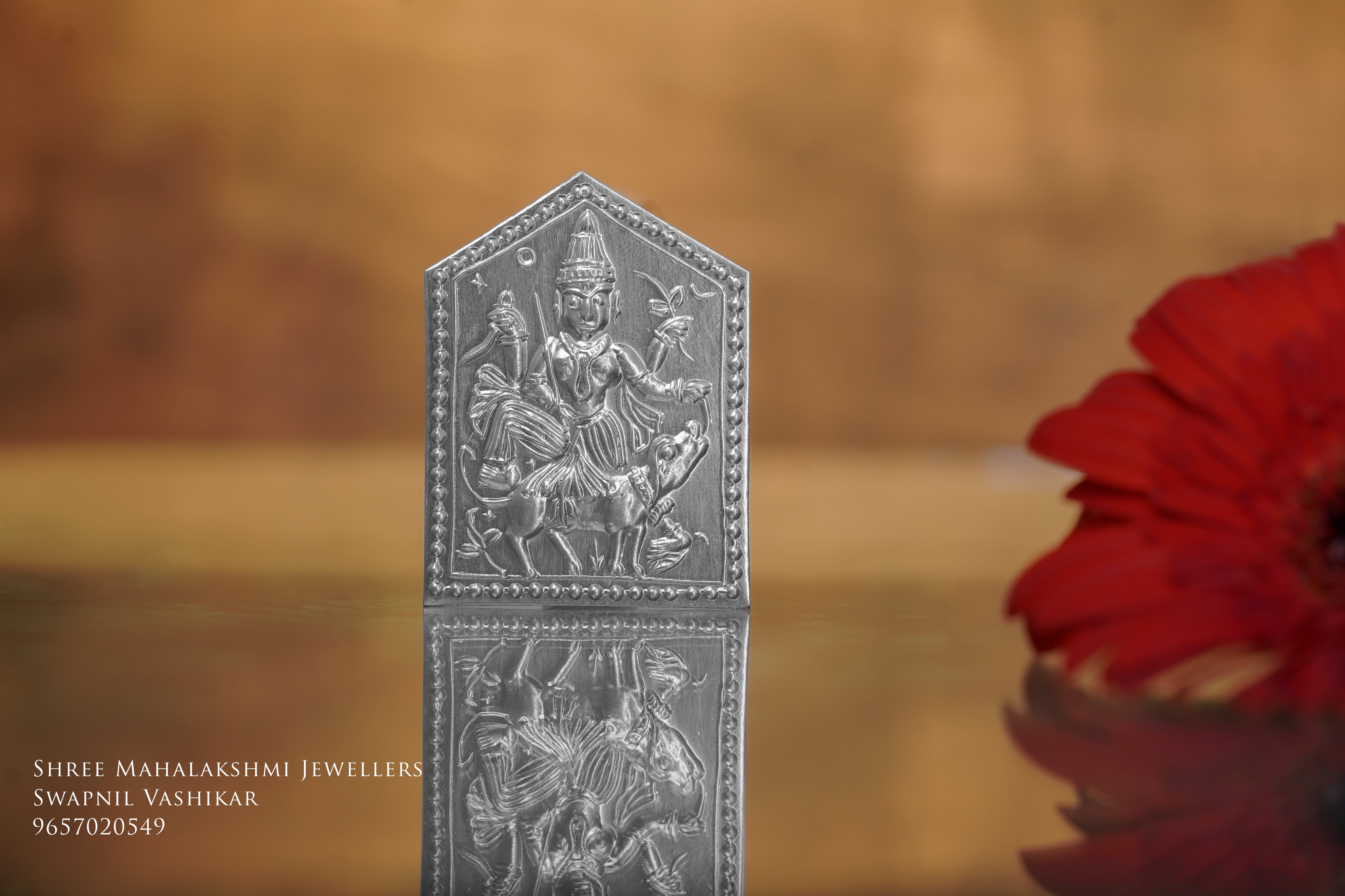 Kalu bai 2D taak in silver