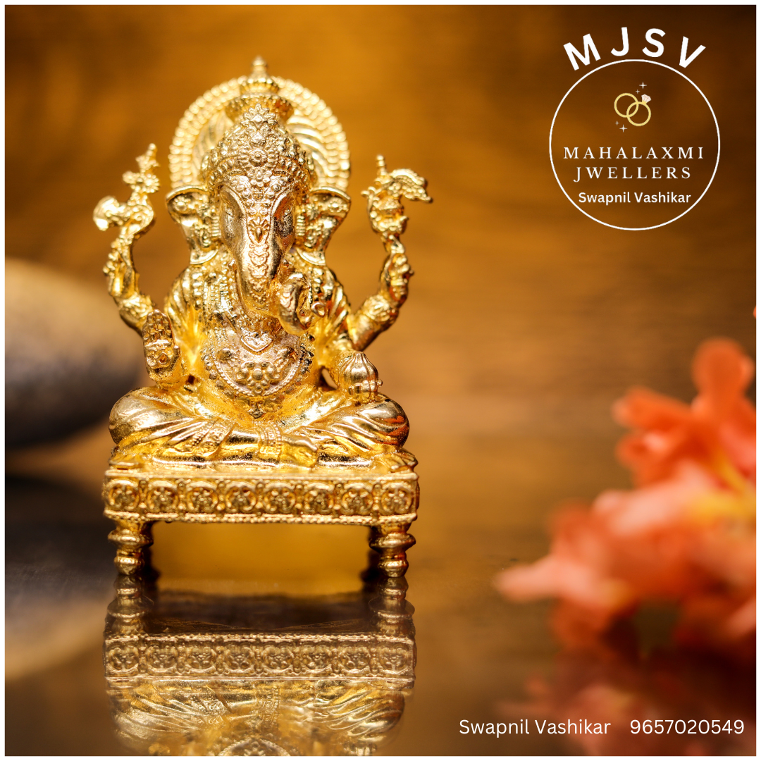 Dagadusheth Ganpati Idol in panchdhatu