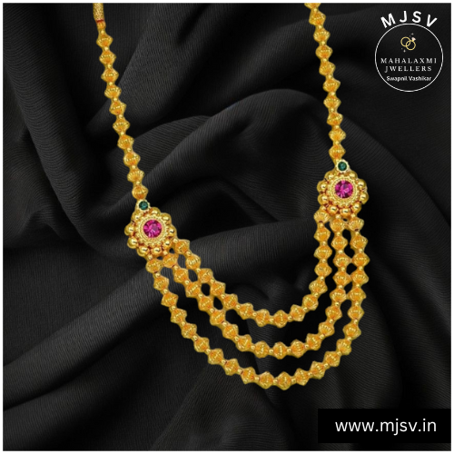 1gm gold short javmani mala set