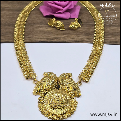 1 gm gold orchid haar set