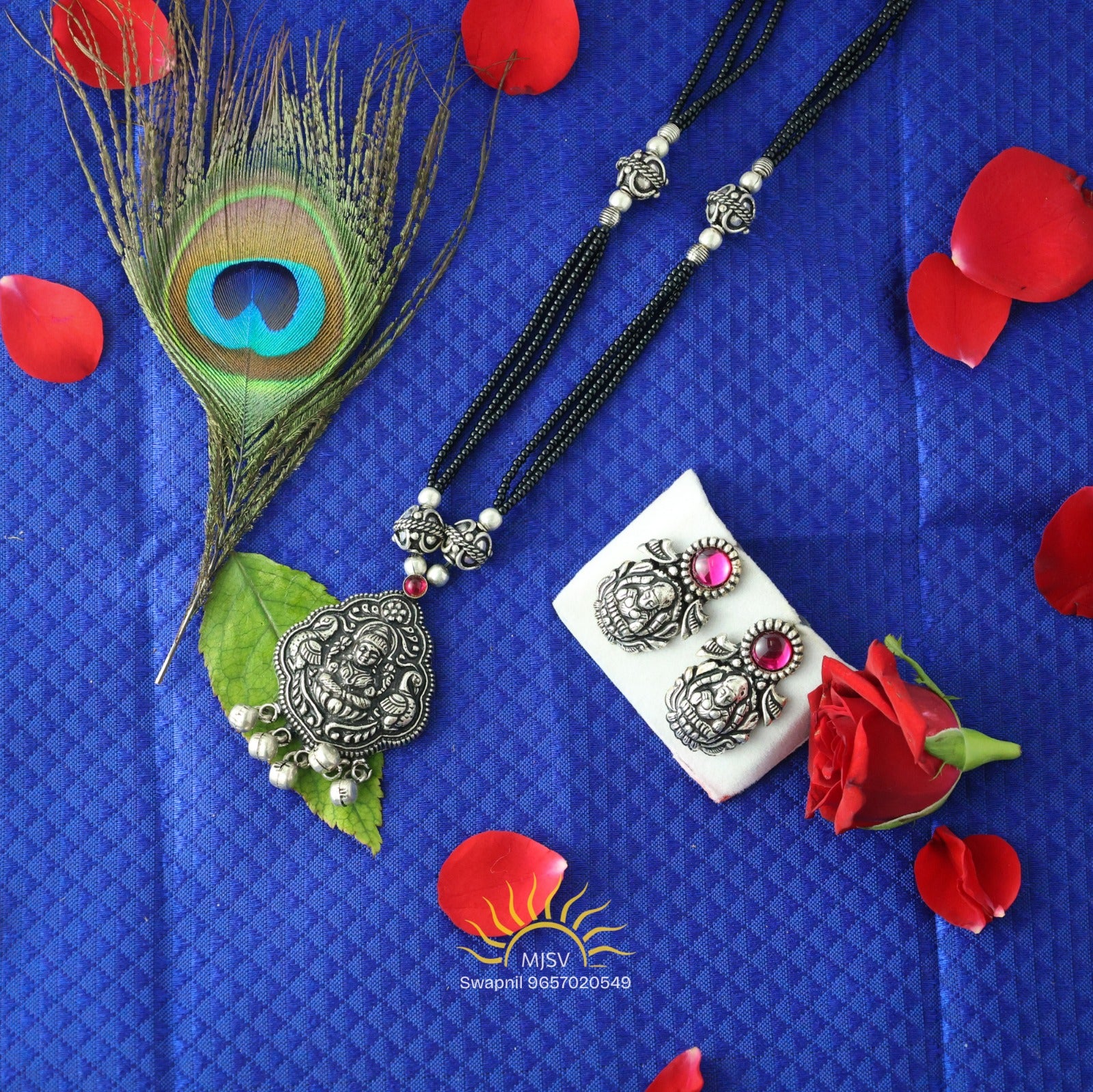 Silver Oxi Gajlaxmi Mangalsutra