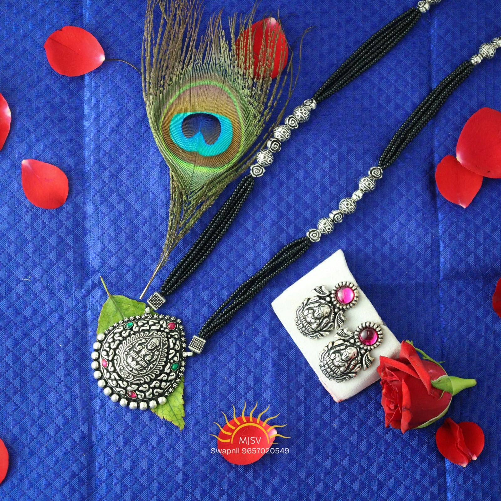 Silver Oxi Kamal Mangalsutra