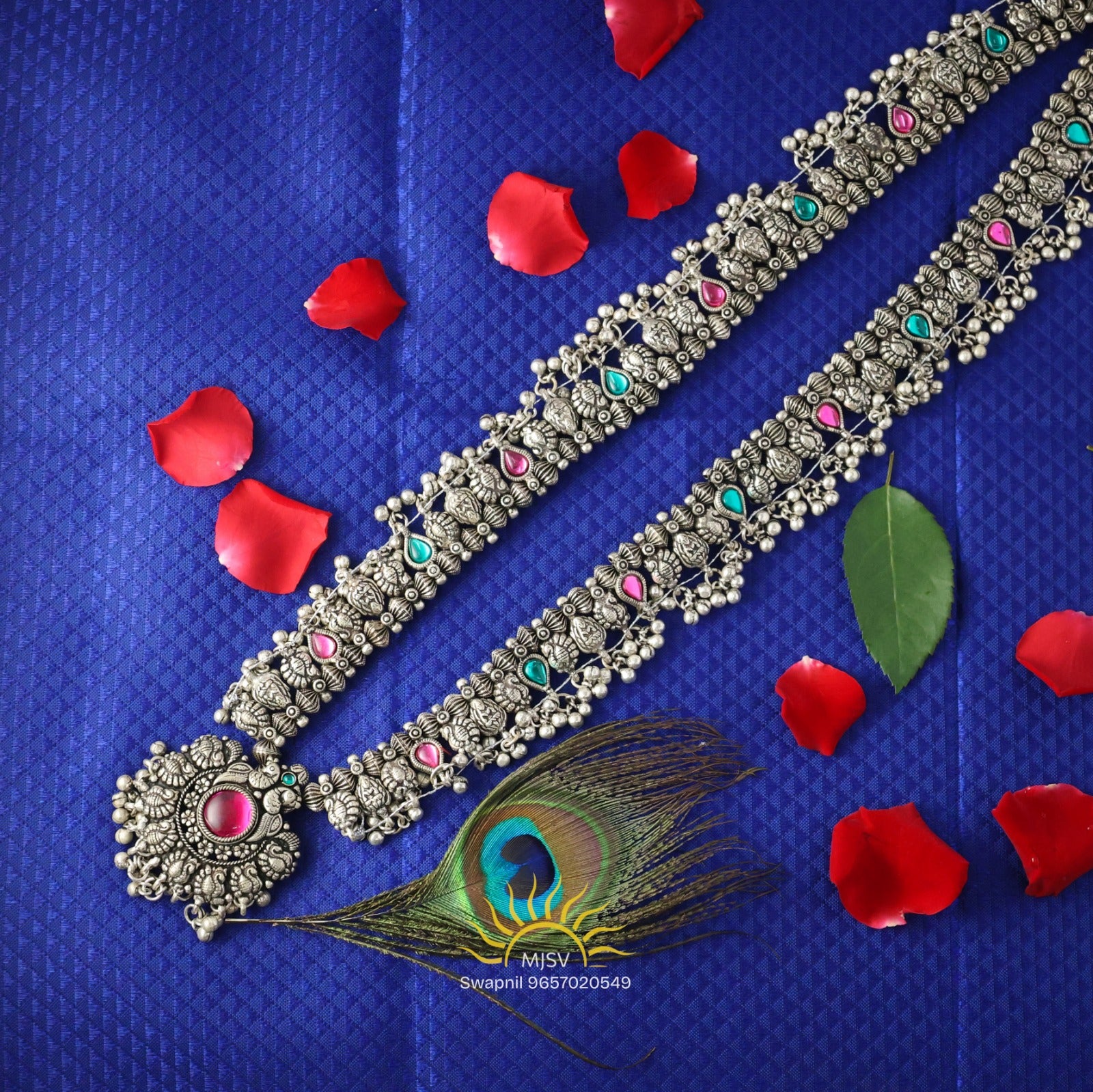 Oxidized Kolhapuri Mayur Laxmi Saaj