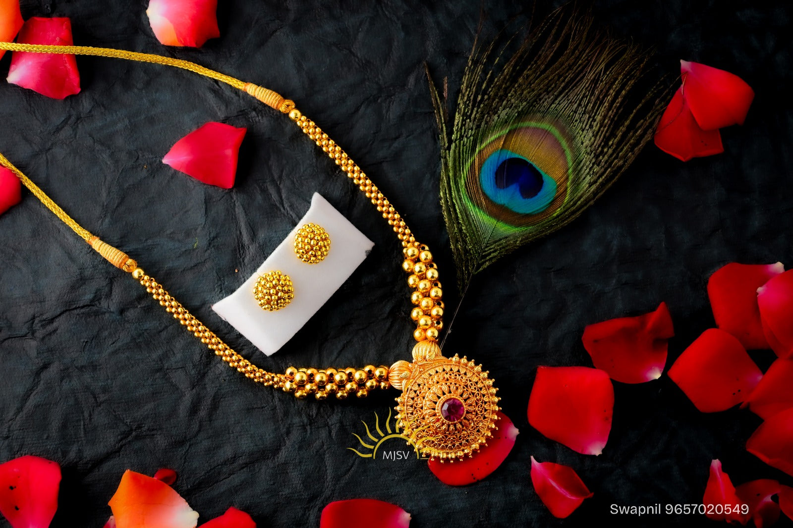 Kolhapuri Antique Geru Thushi