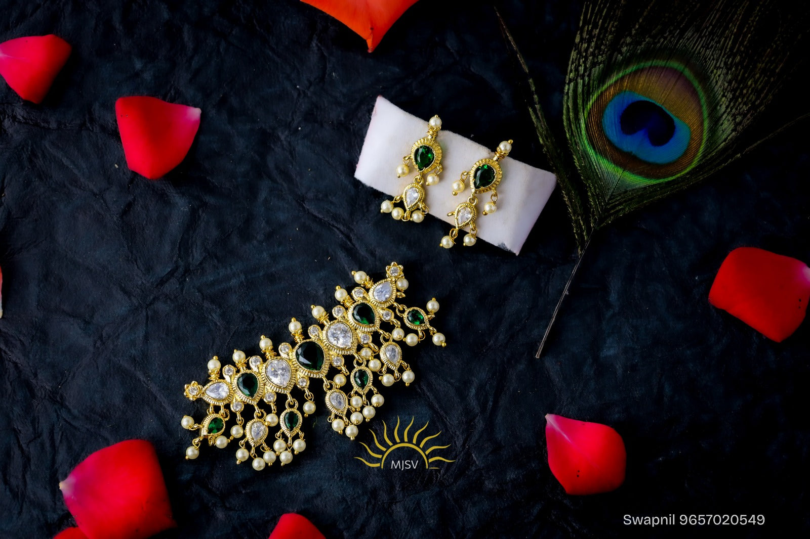 Seven Stone Green White Tanmani