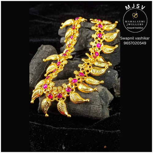 Silver Devsena Necklace with gold coated
