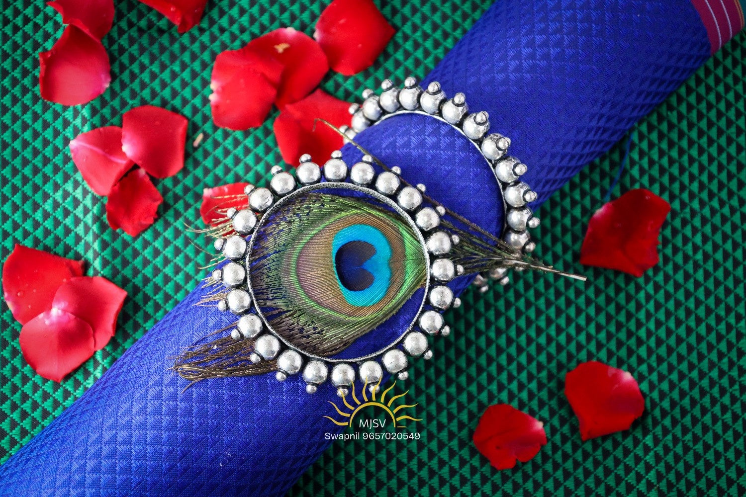 Silver Oxidised Tika Bangles