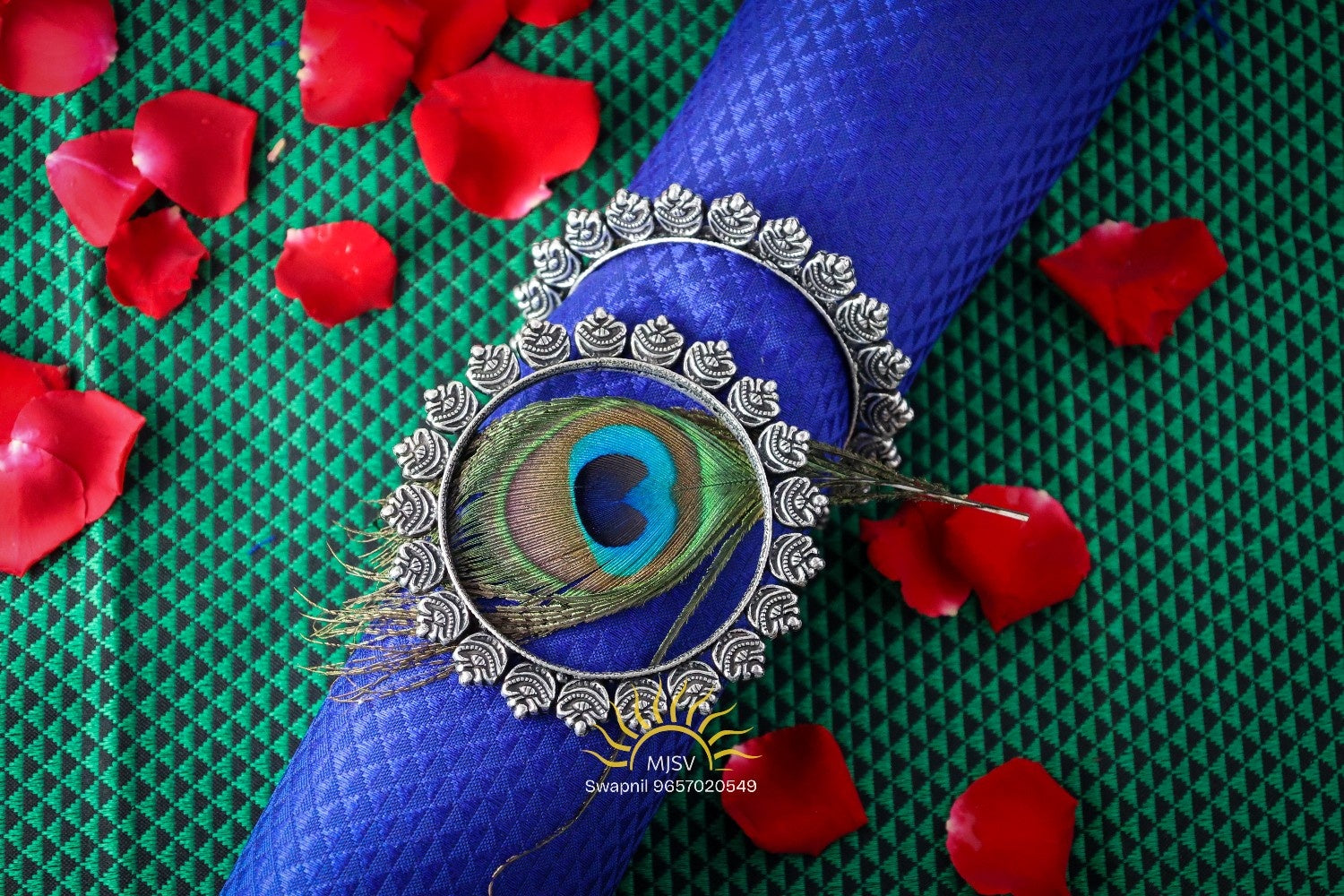 Silver Oxidised Chandra Bangles