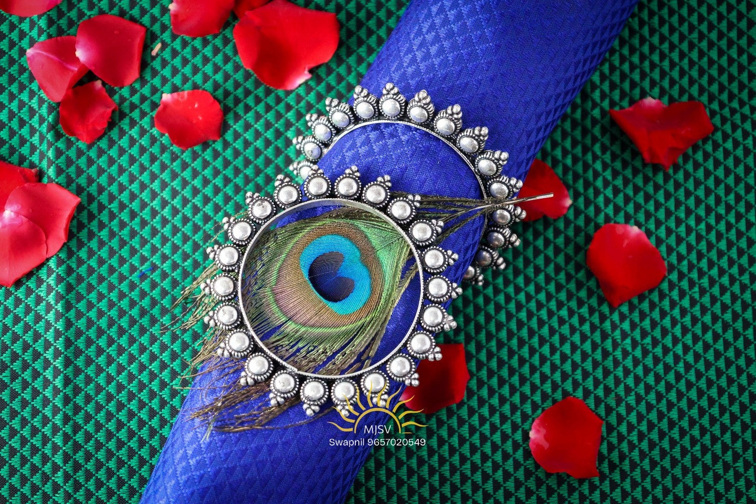 Silver Oxidised Divya Bangles