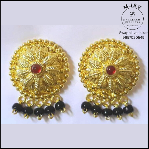 Flower tops in real gold