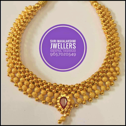 Kolhapuri thushi in real gold - 4021