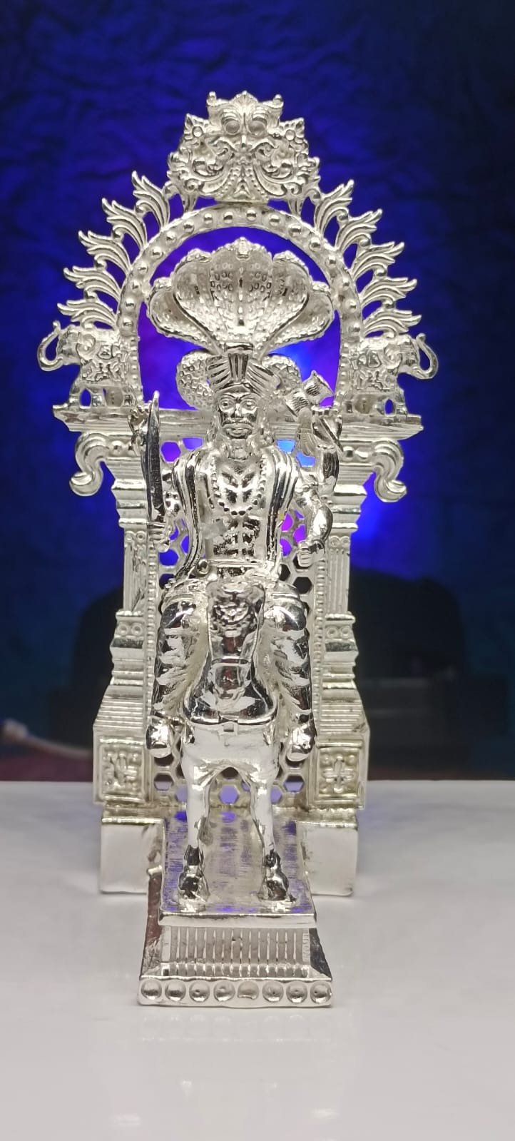 Jyotiba idol with Prabhawal in silver
