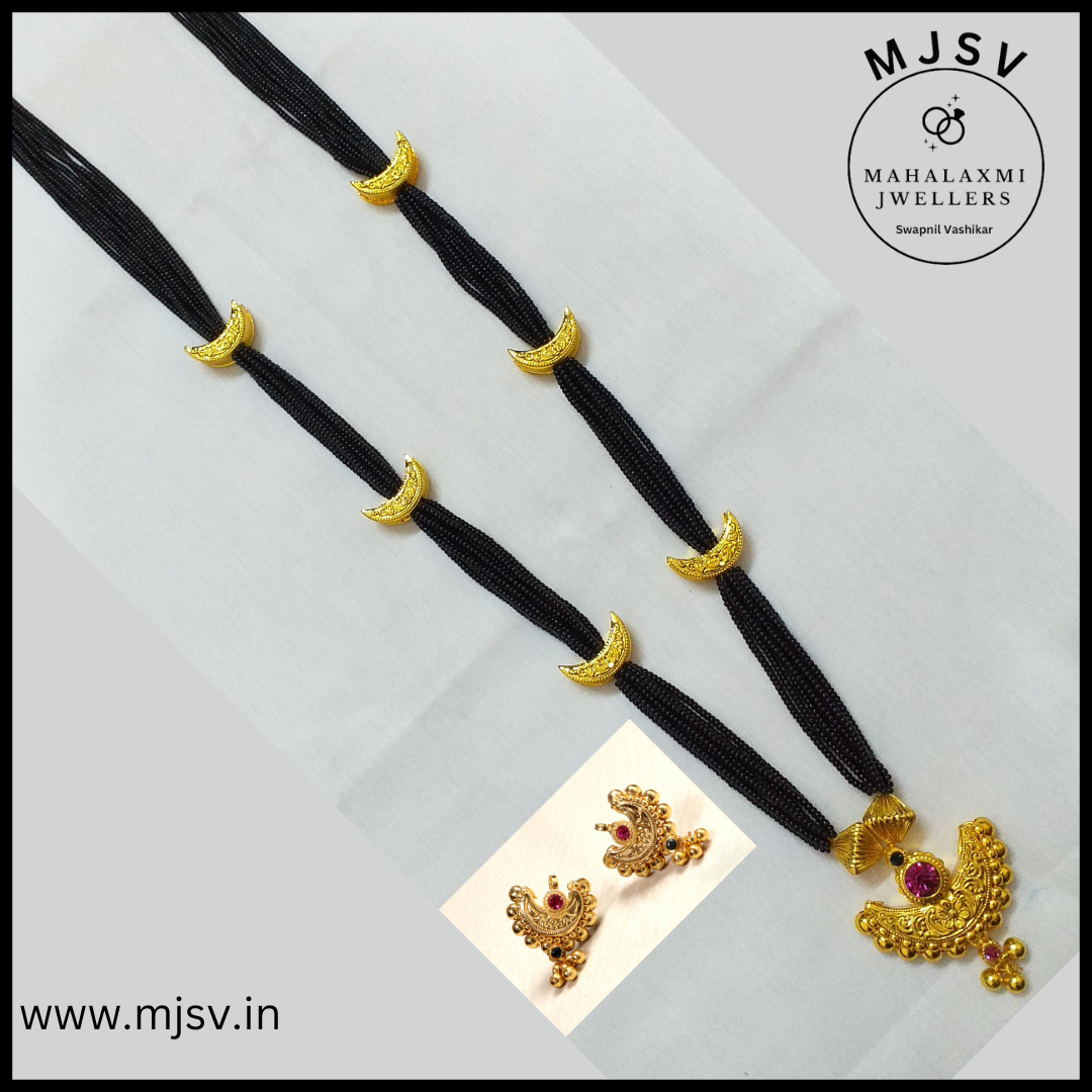 1gm gold Chandrakor Mangalsutra set