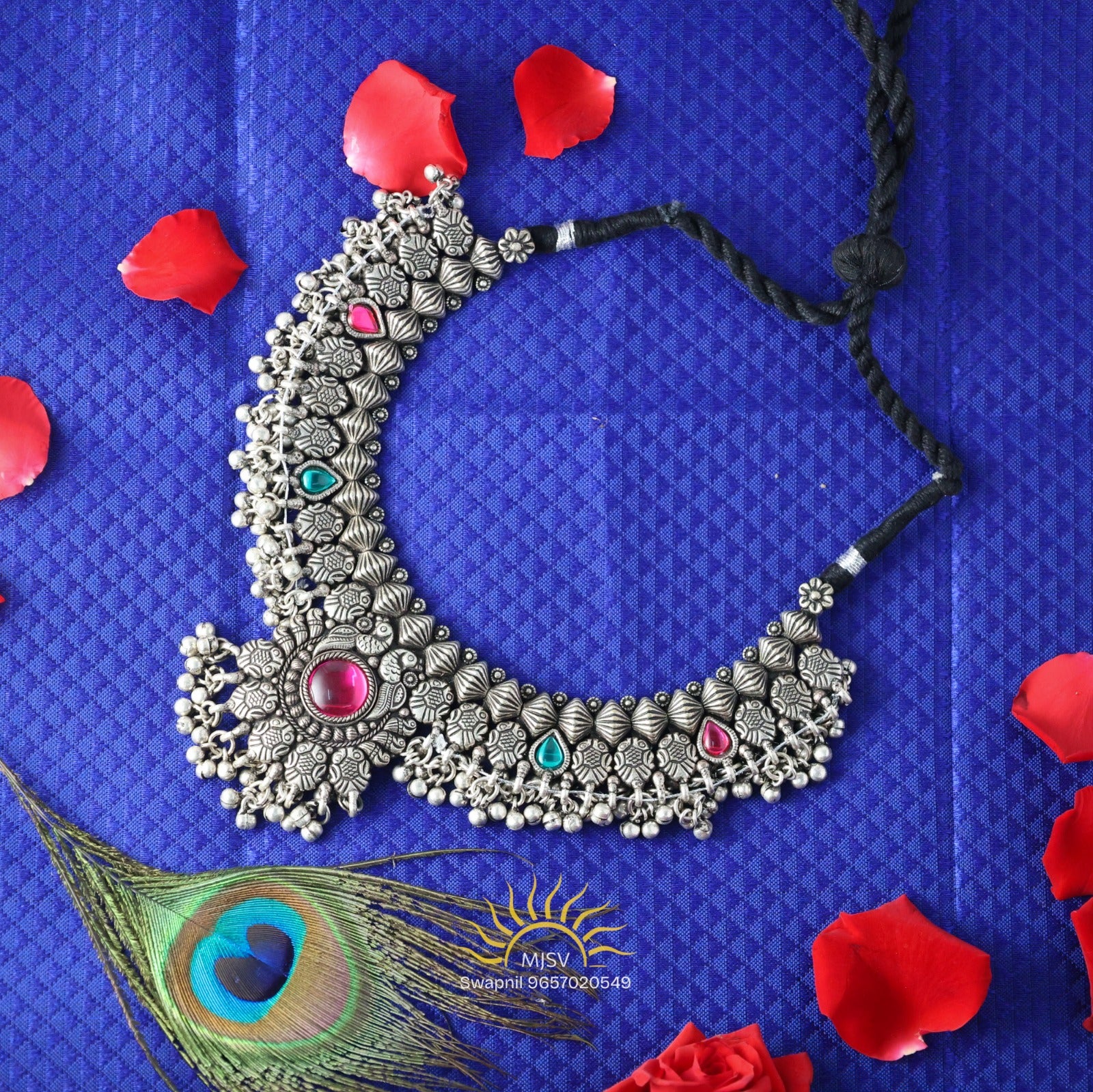 Oxidized Kolhapuri Saaj Neckless