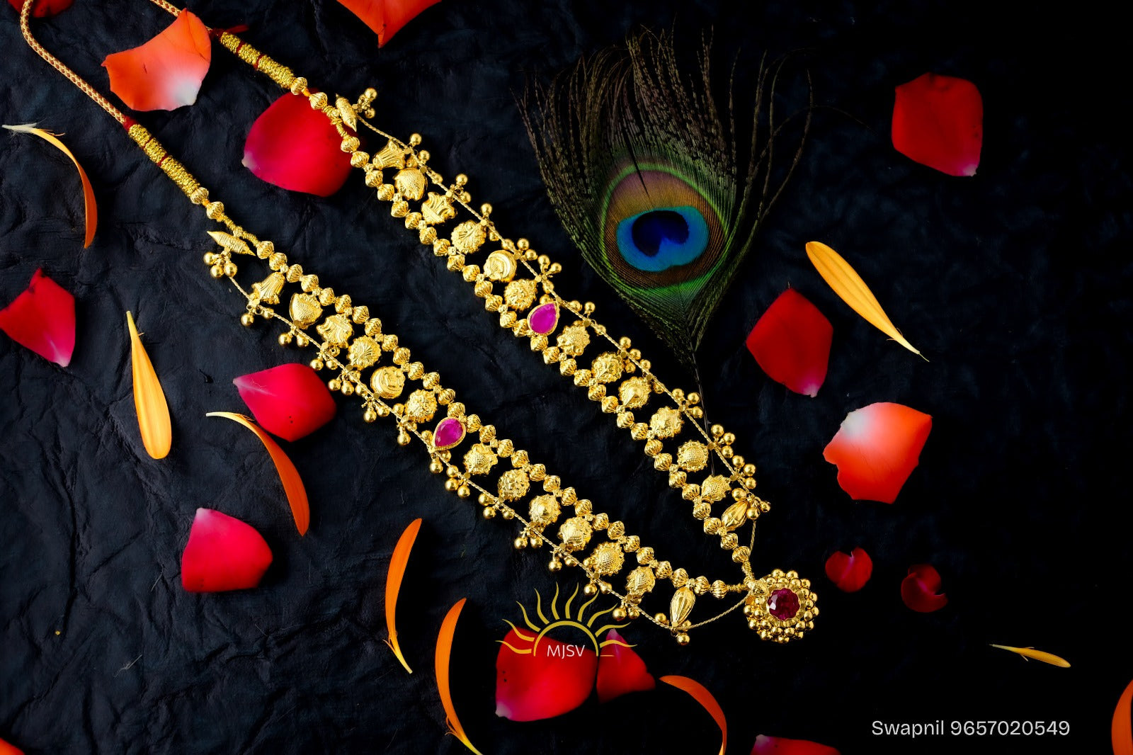 Real Gold Kolhapuri Saaj