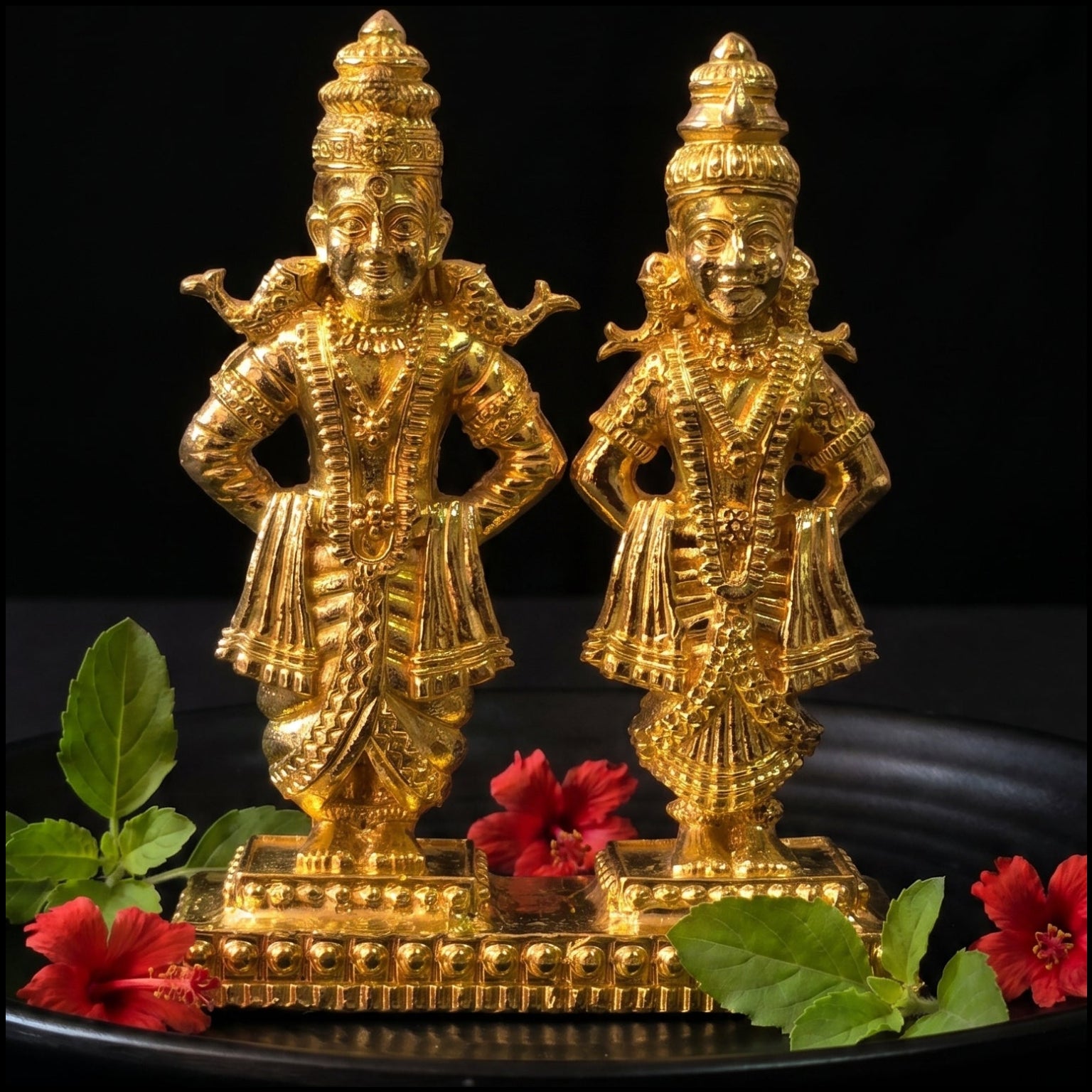 Vitthal Rukmini in Panchdhatu