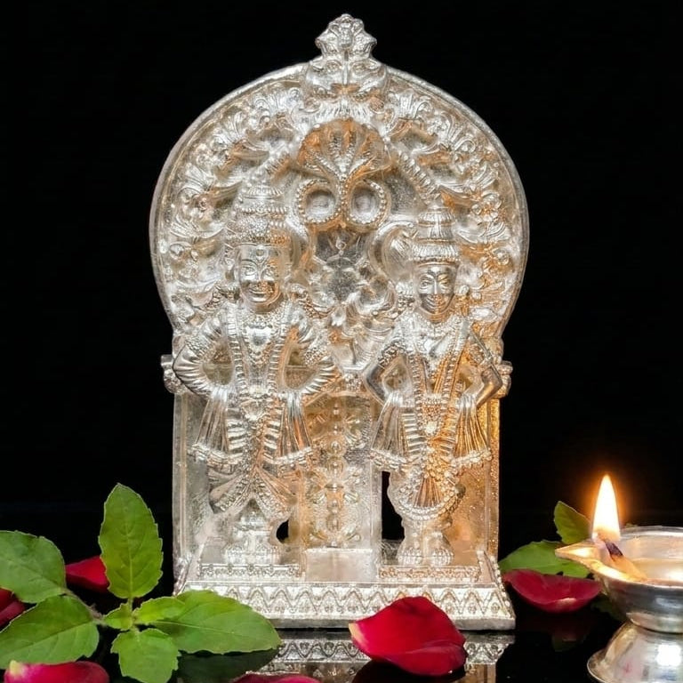 Vitthal Rukmini In 925 Real Silver