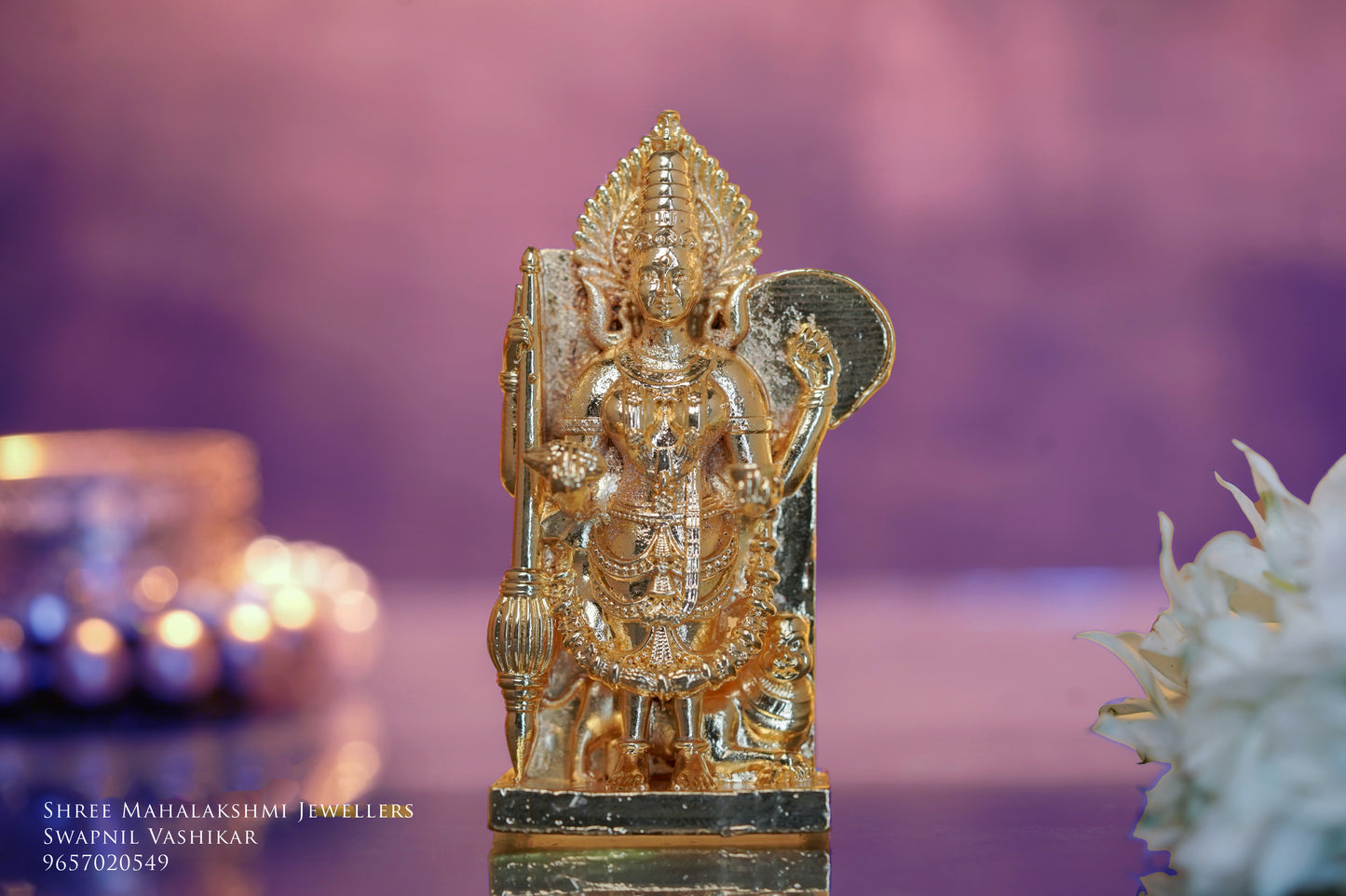 Kolhapur mahalaxmi mul swarup idol 3 inches
