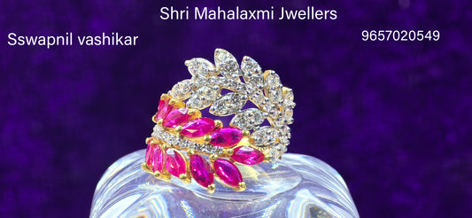 Diamond and ruby ring