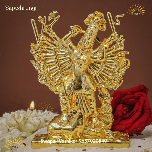 Saptashrungi idol in Panchdhatu - 5 inches New Version
