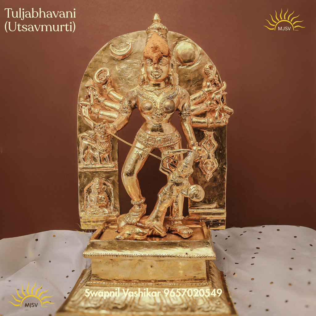 Tuljabhavani Utsav murti Swarup rup idol  in panchdhatu 13 inch