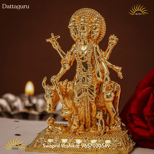 Datta Maharaj Murti In Panchdhatu