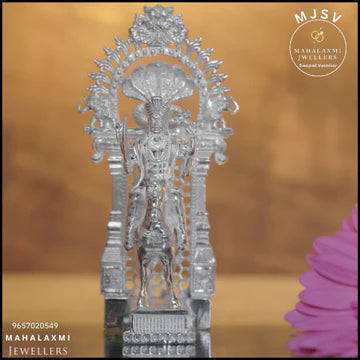 Khandoba with Prabhawal idol in silver