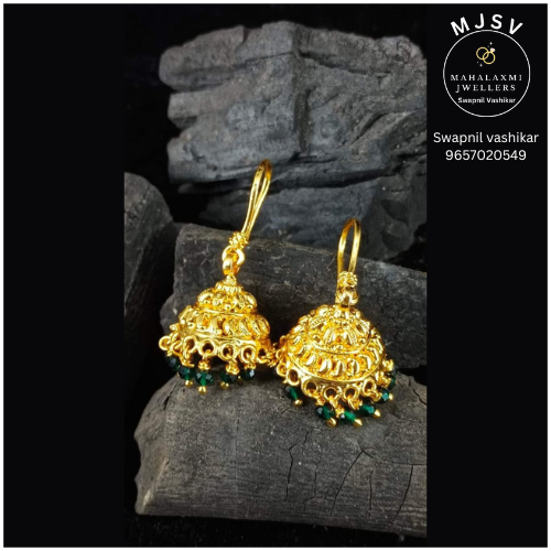 Silver Urja earrings with gold coated