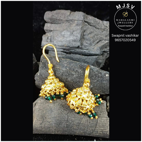 Silver Netra earrings with gold coated
