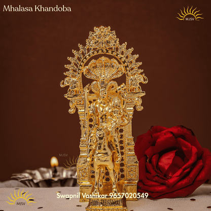 Khandoba Mhalasa in Panchdhatu