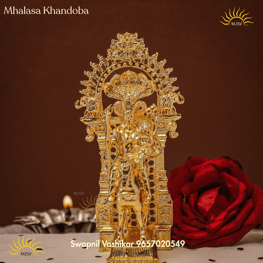 Khandoba Mhalasa in Panchdhatu