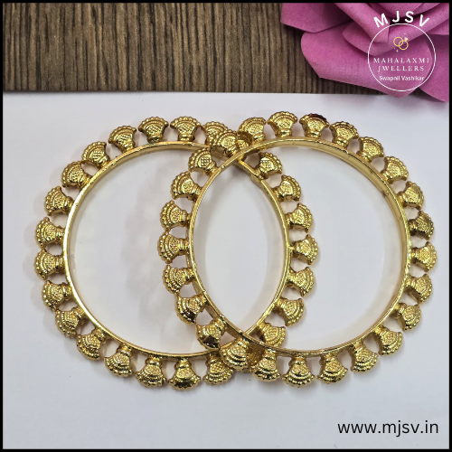 Real gold coated Shell Bangles