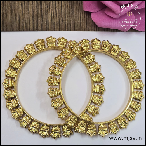 Real gold coated Waghnakh Bangles