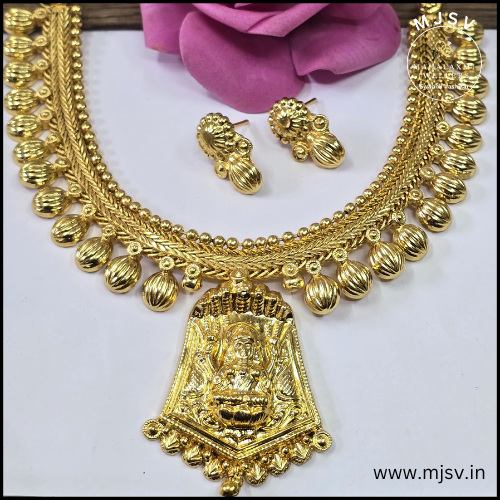 1 gm gold girija necklace set