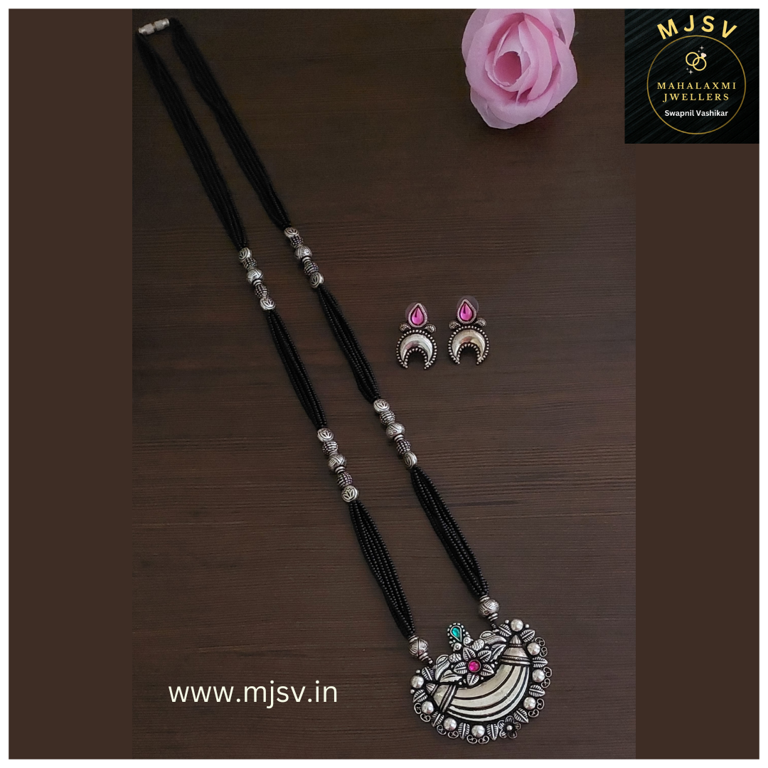 Real silver coated Long Mangalsutra set 1