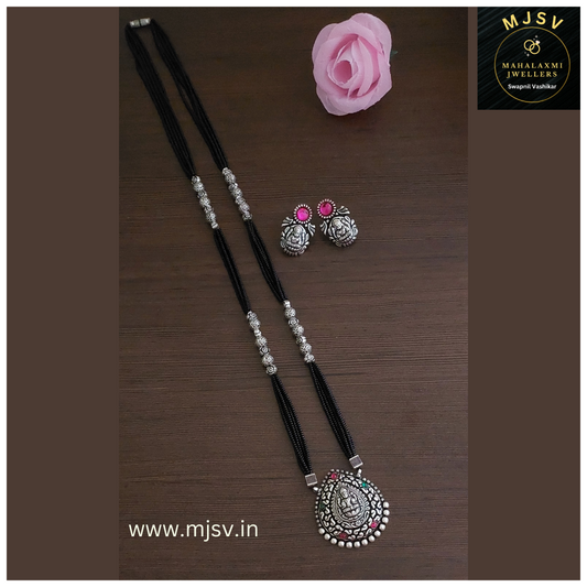 Real silver coated Long Mangalsutra set 7