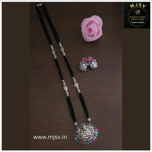 Real silver coated Long Mangalsutra set 8