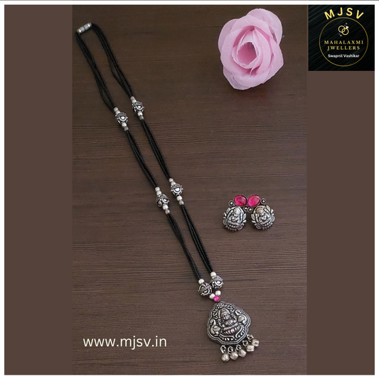 Real silver coated Long Mangalsutra set 10