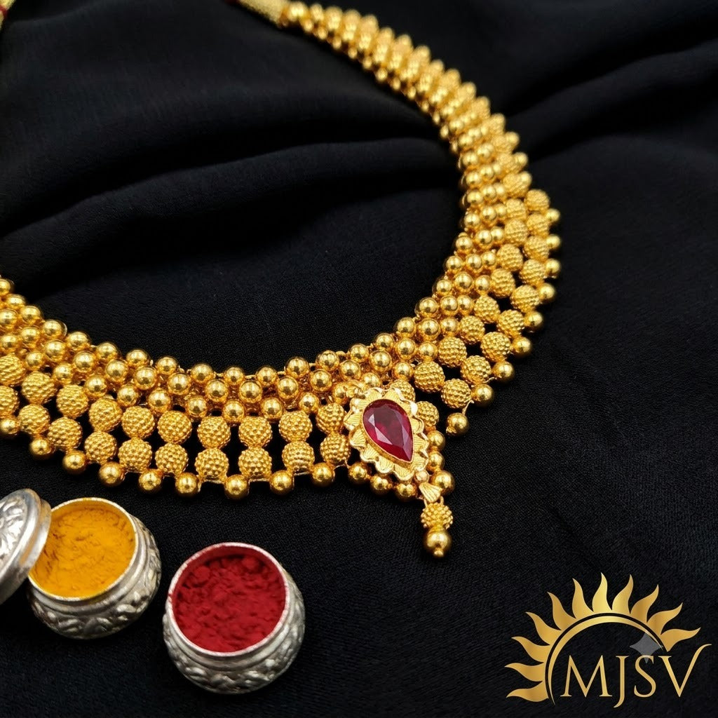bridal necklace real gold thushi