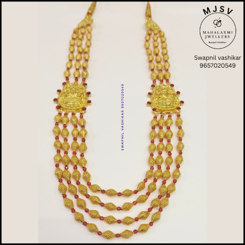 Trendy mala in real gold
