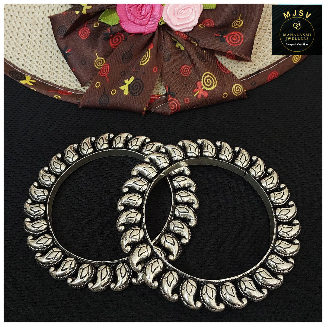 Silver Coated Koyari Bangles