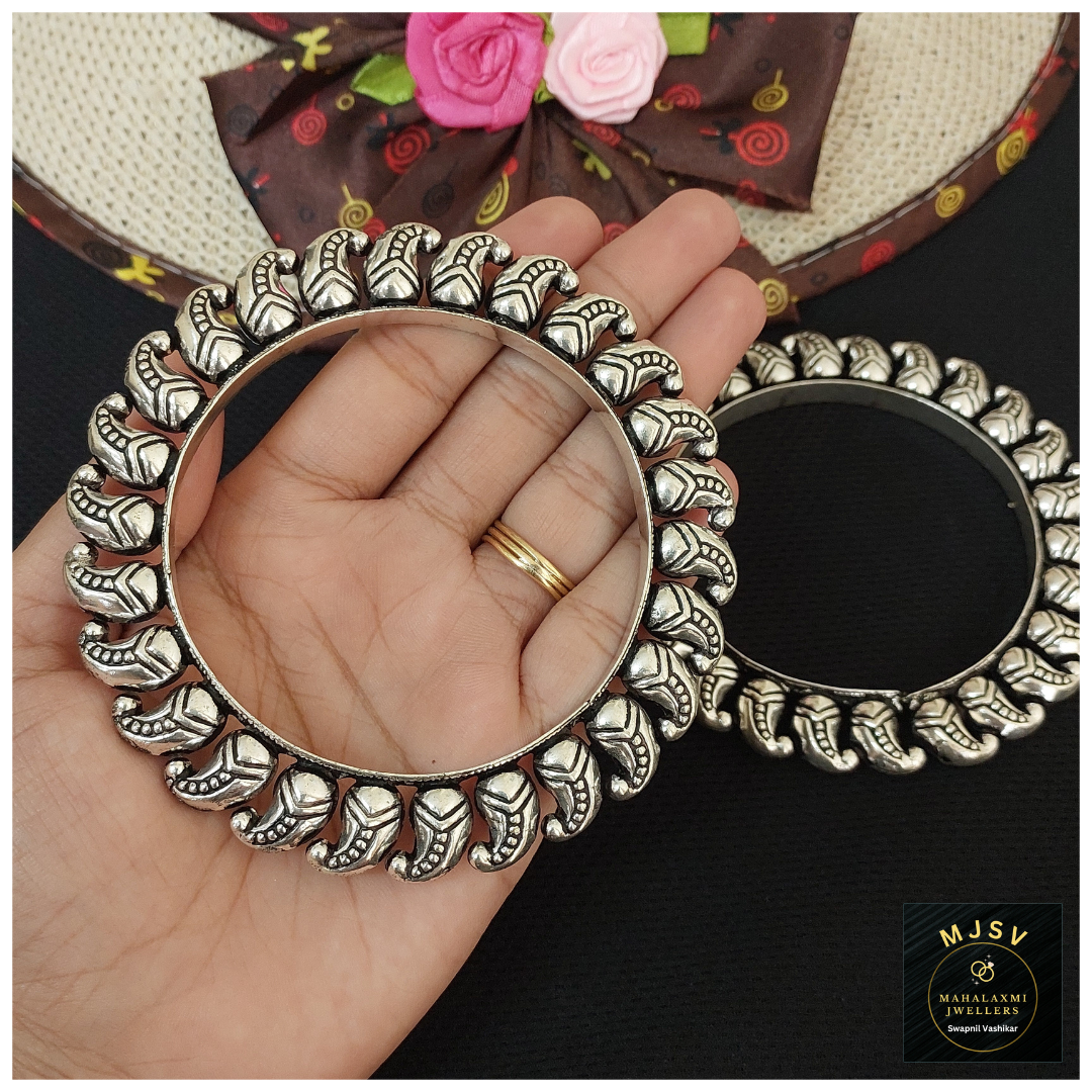 Silver Coated Karishma Bangles