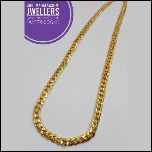 New Flat Chain & bracelet in Real Gold