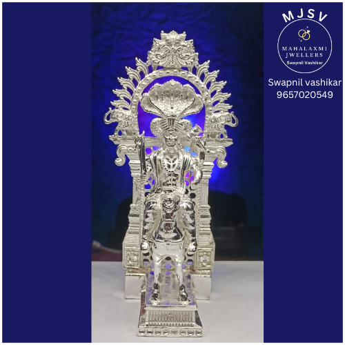 Jyotiba idol with Prabhawal in silver