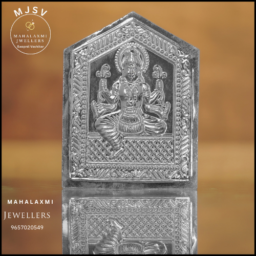 Chourang Laxmi 2D taak in silver