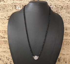 silver short Mangalsutra
