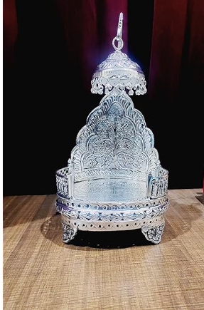 Silver Hand Engraved Singhasan