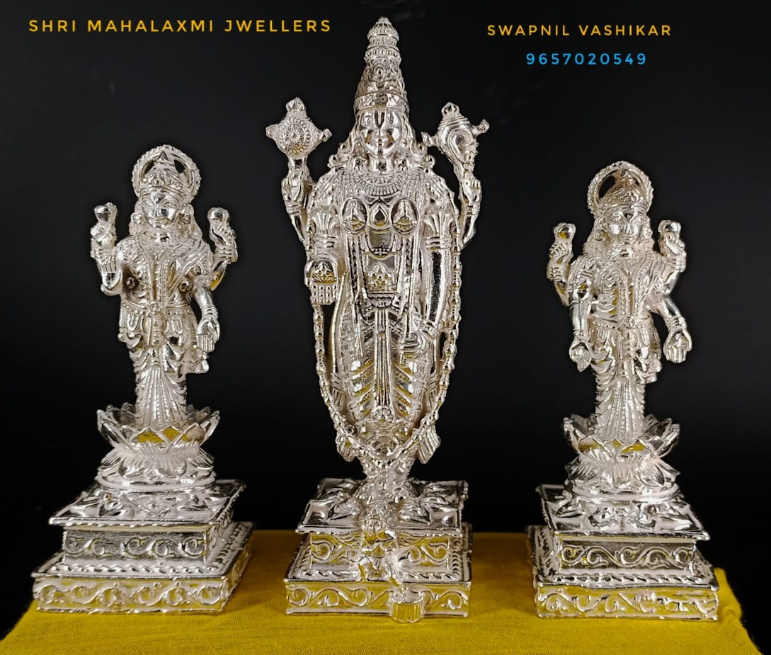 Tirupati Padmavati Laxmi idols in silver
